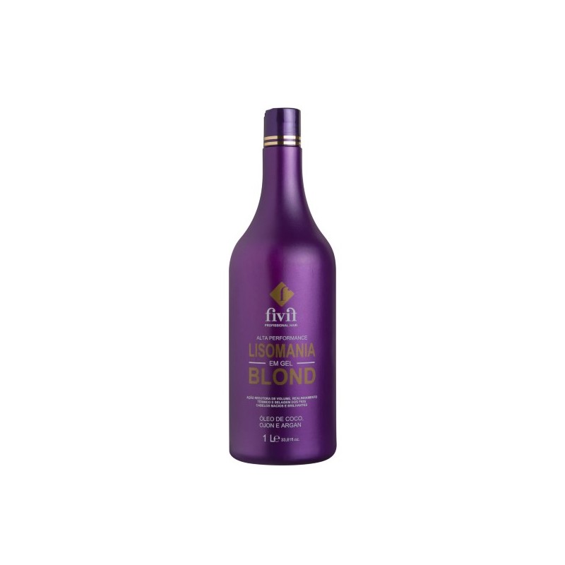 Escova Progressiva Lisomania Em Gel Blond Fivit Original 1L - Dyusar Beautecombeleza.com