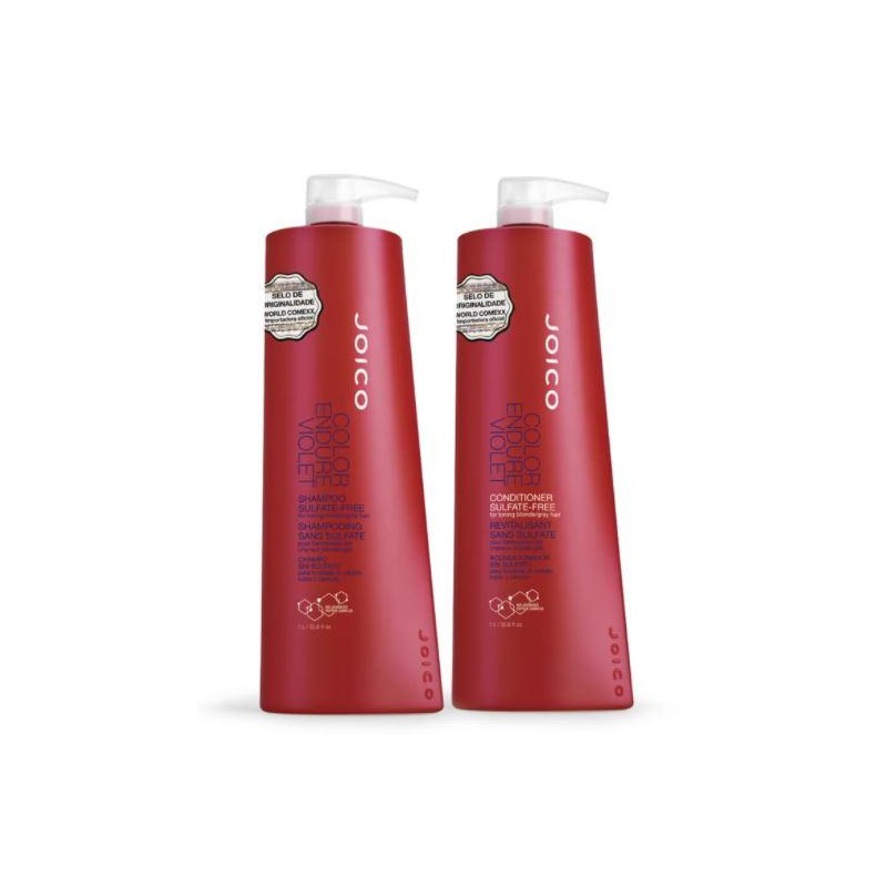 Color Endure Violet Shampoo + Condicionador Kit 2x1L - Joico 
 Beautecombeleza.com
