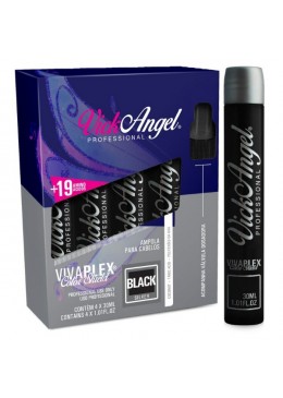 Ampola BLACK Matizador VivaPLEX Color Shield  4 X 30ml (19 Aminoácidos) - Vick Angel Beautecombeleza.com