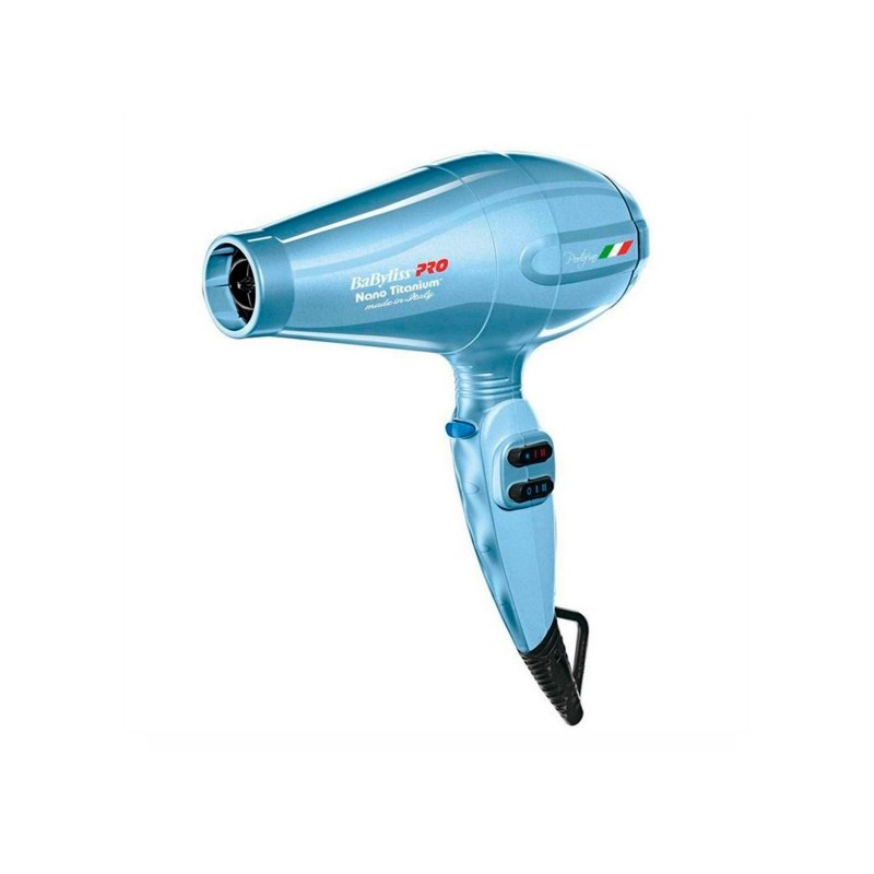 MiraCurl Pro Nano Titanium Portofino 6600 Blue Dryer 2000W 220V - Babyliss Beautecombeleza.com