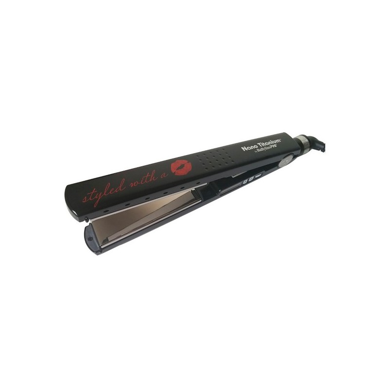 Fer a Lisser  Nano Titanium Babyliss Pro By Roger Style With a Kiss 1+1/4 110V 127V 450F - Babyliss Beautecombeleza.com