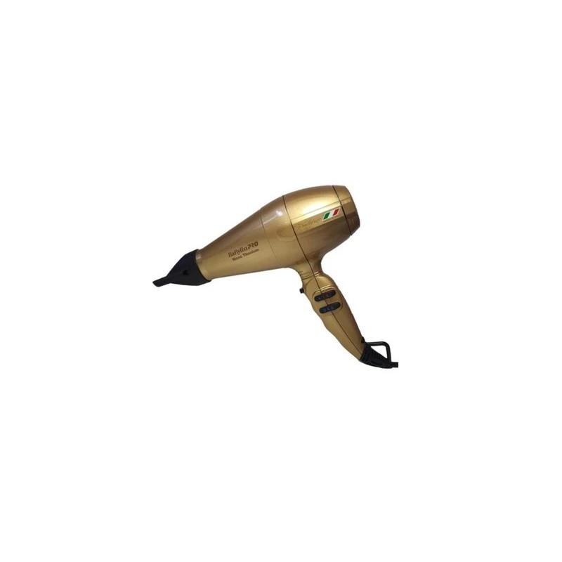 MiraCurl Pro Portofino Titanium 6600 Golden Hair Dryer 220V 2000W - Babyliss Beautecombeleza.com