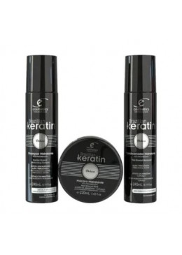 Brazilian Keratin Maintenance Home Care Post Chemistry Kit 3 Prod. - Ecosmetics Beautecombeleza.com