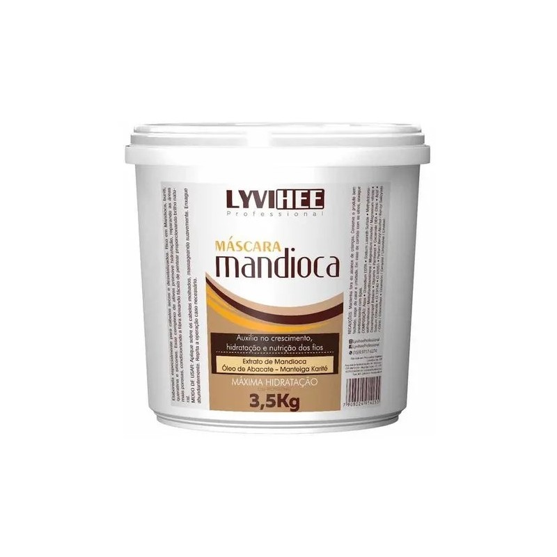 Manioc Cassava Super Moisturizing Hydration Hair Growth Mask 3.5Kg - Lyvihee Beautecombeleza.com