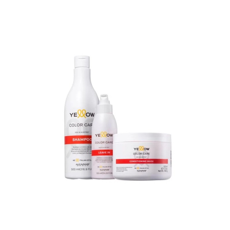 Color Care Trio Kit 3 Products - Yellow Beautecombeleza.com Color Care Trio Kit 3 Products - Yellow Beautecombeleza.com