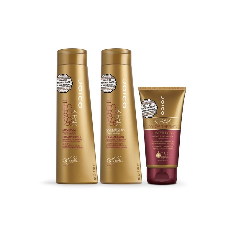 Trio K-Pak Color Therapy (Shampoo + Condicionador + Máscara) Kit 3 Products - Joico Beautecombeleza.com