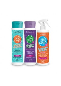 Gelatina Ativador e Umidificador De Cachos My Crush Kit 3x500 - Natumaxx Beautecombeleza.com