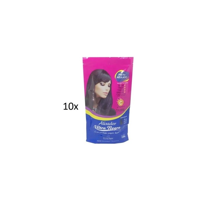 Hene Gel Modelo Alisador Ultra Negro Preto Azulado 180g - Divina Dama Beautecombeleza.com