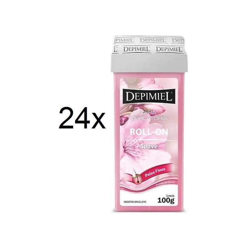 Lot of 24 Roll On Waxing Smooth Depilatory Thin Hair Removal Wax 100g Depimiel Beautecombeleza.com Lot of 24 Roll On Waxing Smooth Depilatory Thin Hair Removal Wax 100g Depimiel Beautecombeleza.com