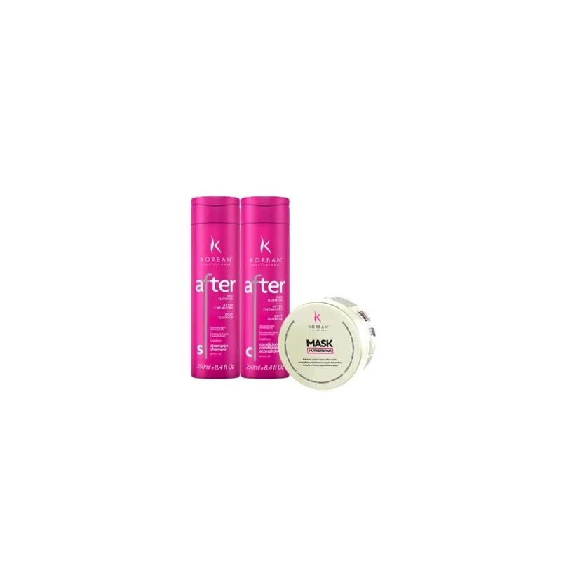 After Pós Química Kit 3x250 - Korban Beautecombeleza.com After Pós Química Kit 3x250 - Korban Beautecombeleza.com