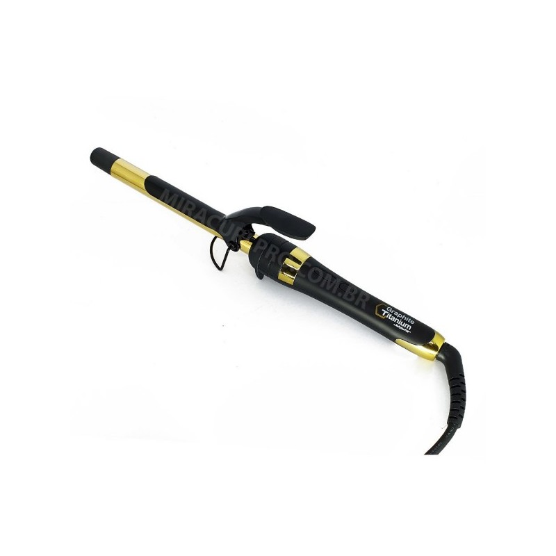 MiraCurl PRO Graphite Titanium GXT Curler Ionic Barril 19mm 430F Bivolt - Babyliss Beautecombeleza.com