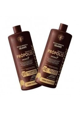 Escova Definitiva Selante Propolis Gloss Reducer Kit 2x1L - Agle Beautecombeleza.com