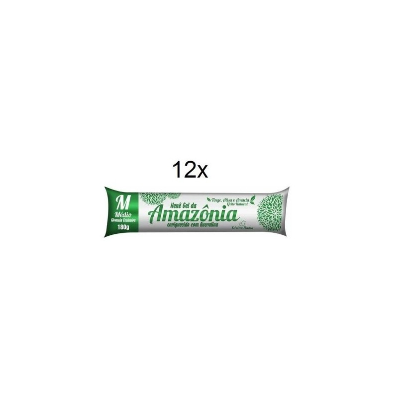 12x lot Brazilian Henna Henê Amazônia Hair Growth Keratin Gel 180g - Divina Dama Beautecombeleza.com 12x lot Brazilian Henna Henê Amazônia Hair Growth Keratin Gel 180g - Divina Dama Beautecombeleza.com