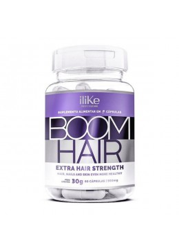 Boom Hair Traitement de Croissance 60Caps. - iLike Beautecombeleza.com
