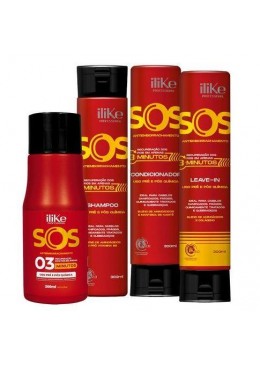 SOS 3 Minutes Anti Rubbering Reconstruction Softness Treatment 4 Prod. - iLike Beautecombeleza.com