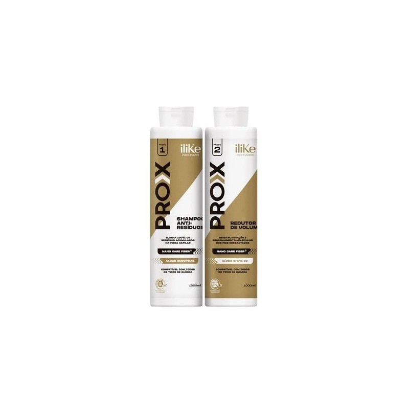 Pro X  Escova Progressiva 2x1L - iLike Beautecombeleza.com