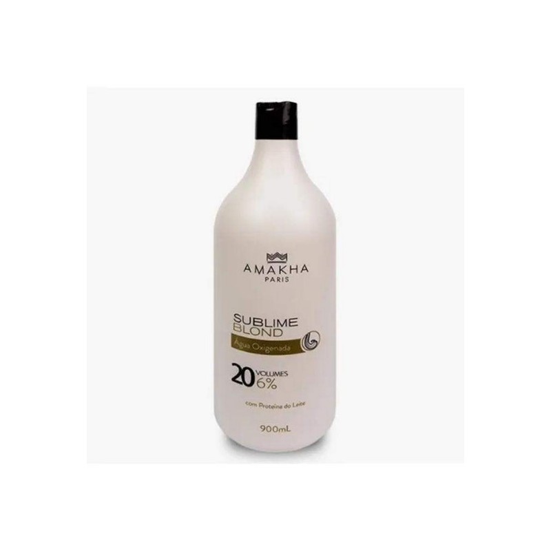 Água oxigenada 20 vol. Sublime Blond 900ml - Amakha Beautecombeleza.com