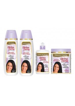 Jaborandi Extract Bamboo Damaged Hair Strengthening Kit 4 Prod. - Divina Dama Beautecombeleza.com