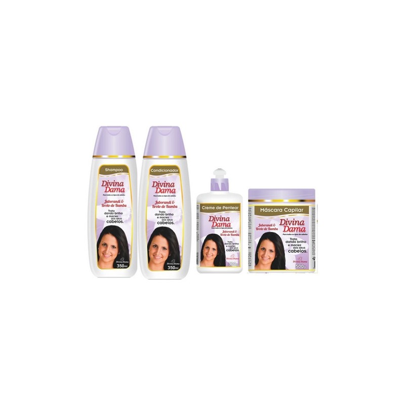 Jaborandi Extract Bamboo Damaged Hair Strengthening Kit 4 Prod. - Divina Dama Beautecombeleza.com Jaborandi Extract Bamboo Damaged Hair Strengthening Kit 4 Prod. - Divina Dama Beautecombeleza.com