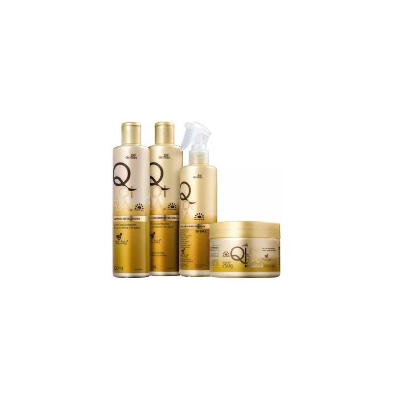 QLoira Blonde Revitalizing Sun Protection Softness Treatment Kit 4 Prod. - Griffus Beautecombeleza.com