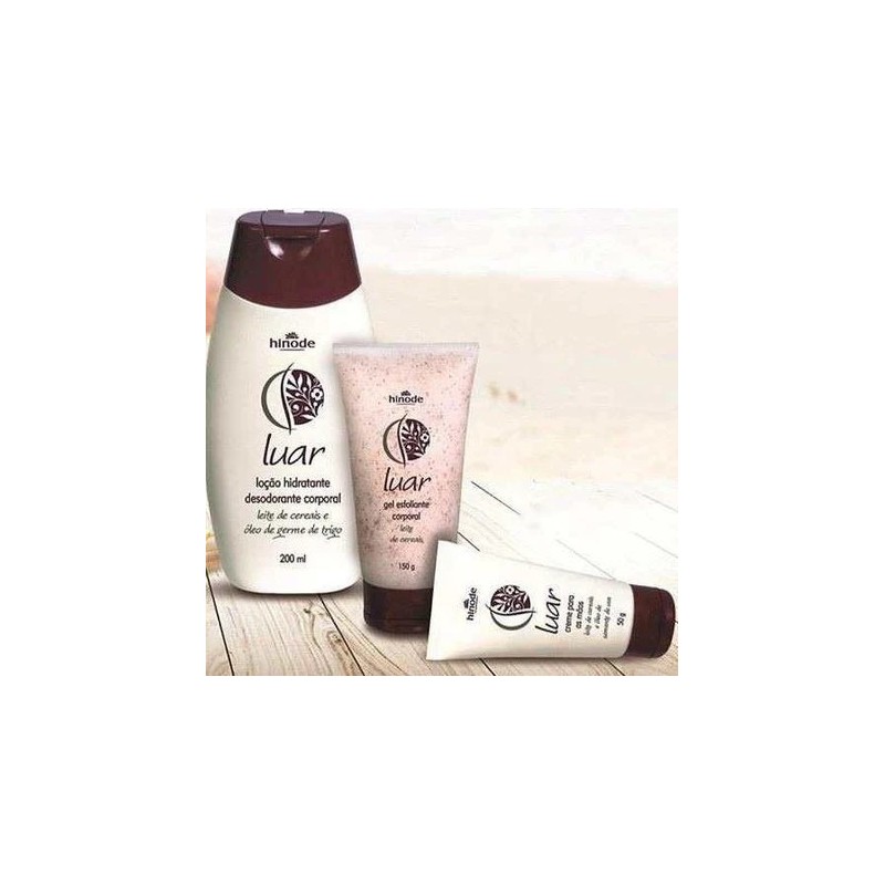 Brazilian Original Luar Body Moisturizing Exfoliating Kit 3 Products - Hinode Beautecombeleza.com