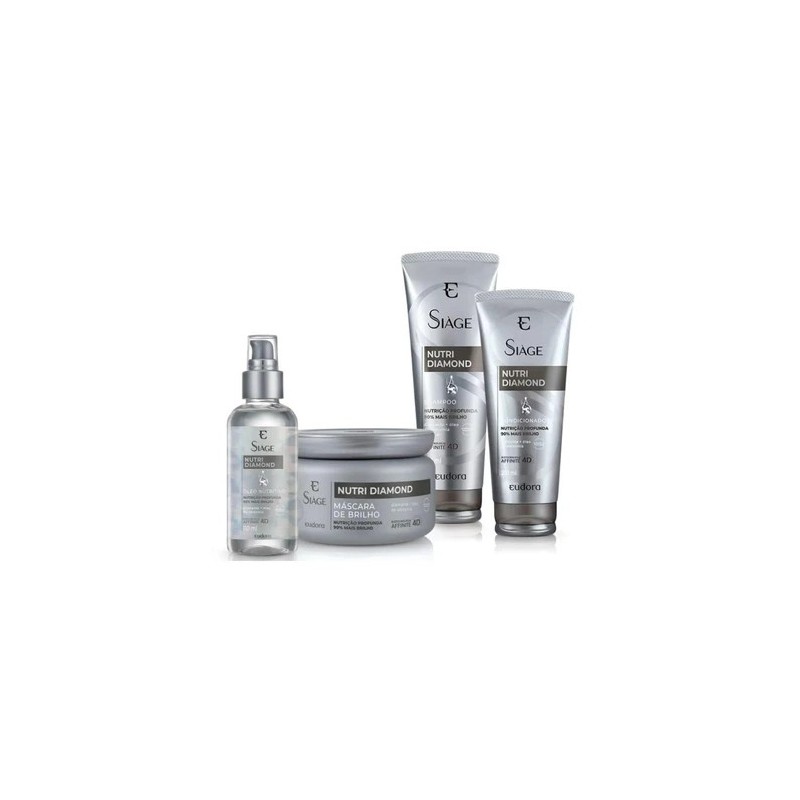 Siàge Nutri Diamond Completo 4 Itens - Eudora Beautecombeleza.com Siàge Nutri Diamond Completo 4 Itens - Eudora Beautecombeleza.com