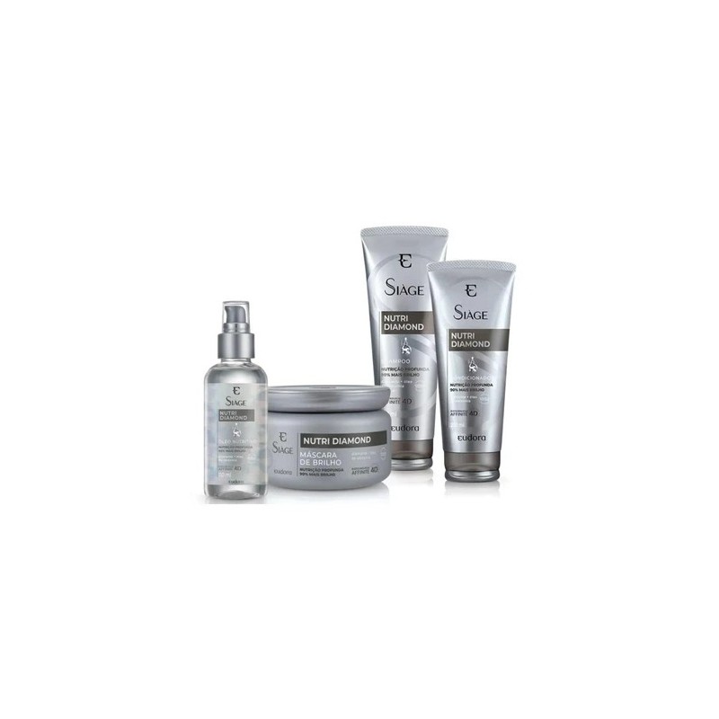 Siàge Nutri Diamond Completo 4 Itens - Eudora Beautecombeleza.com