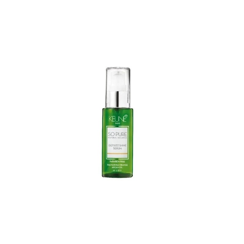 So Pure Defrizz Shine Organic Actives Anti Frizz Vegan Hair Serum 50ml - Keune Beautecombeleza.com