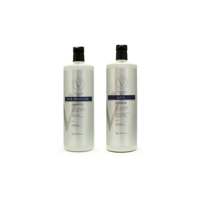 S.O.S Varcare Concept Shampoo  Moisture and Inversor Kit 2X1L  - Vip Line Collection Beautecombeleza.com