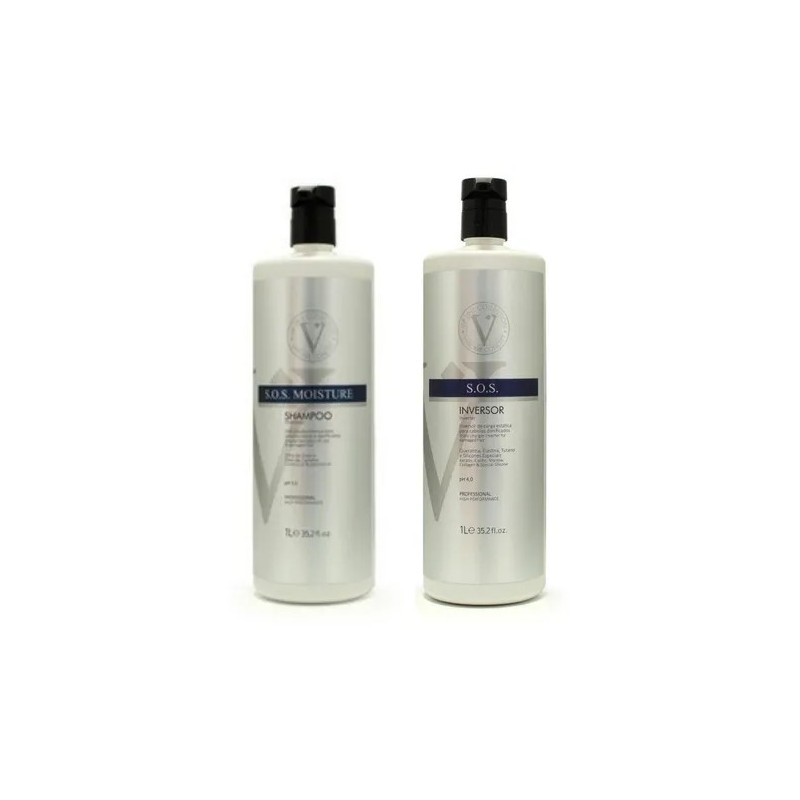 S.O.S Varcare Concept Shampoo  Moisture e Inversor Kit 2X1L  - Vip Line Collection Beautecombeleza.com
