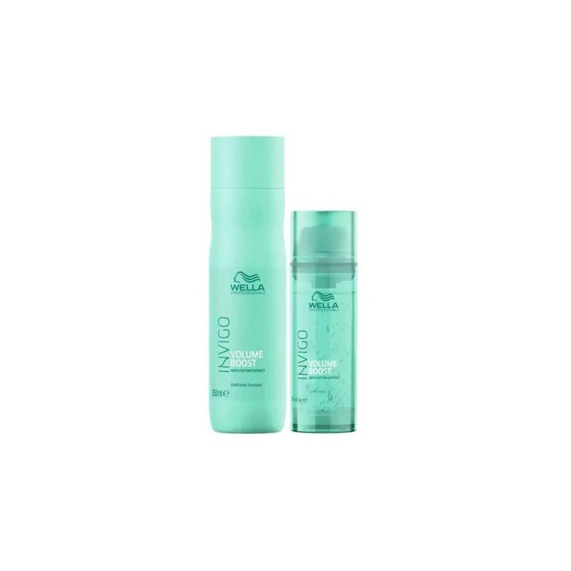 Invigo Volume Boost Crystal Cotton Polymers Maintenance Kit 2 Products - Wella Beautecombeleza.com