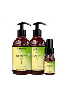 Pantovin Life - Crescimento Capilar Kit 3 Prod. - Three Therapy Beautecombeleza.com