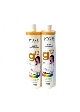 Escova Progressiva G12 Vitamina Kit 2x1L - Vogue Fashion Beautecombeleza.com