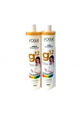 Vitamins Advanced Formula Hair Alignment Treatment G12 Kit 2x1L - Vogue Fashion Beautecombeleza.com