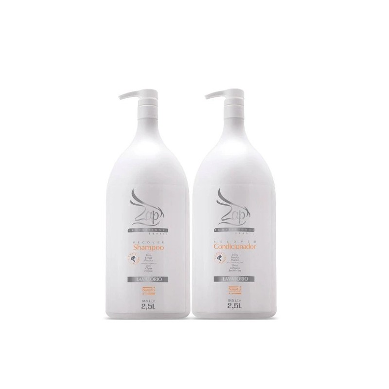 Hair Recover Nanofix Reconstrução Lavatorio Kit 2x2.5L - Zap Cosmetics Beautecombeleza.com