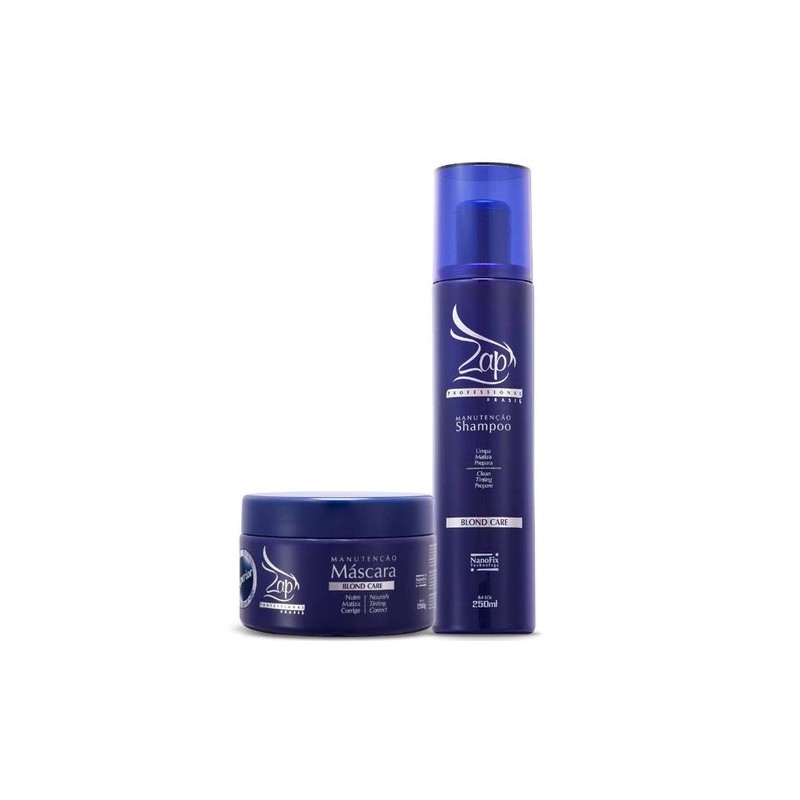 Blond Care Shampoo e Mascara Kit 2x250ml - Zap Cosmetics Beautecombeleza.com