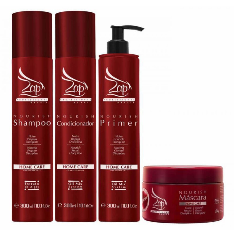 Nourish Manutenção Home Care Pós Progressiva  4 Prod. - Zap Cosmetics Beautecombeleza.com