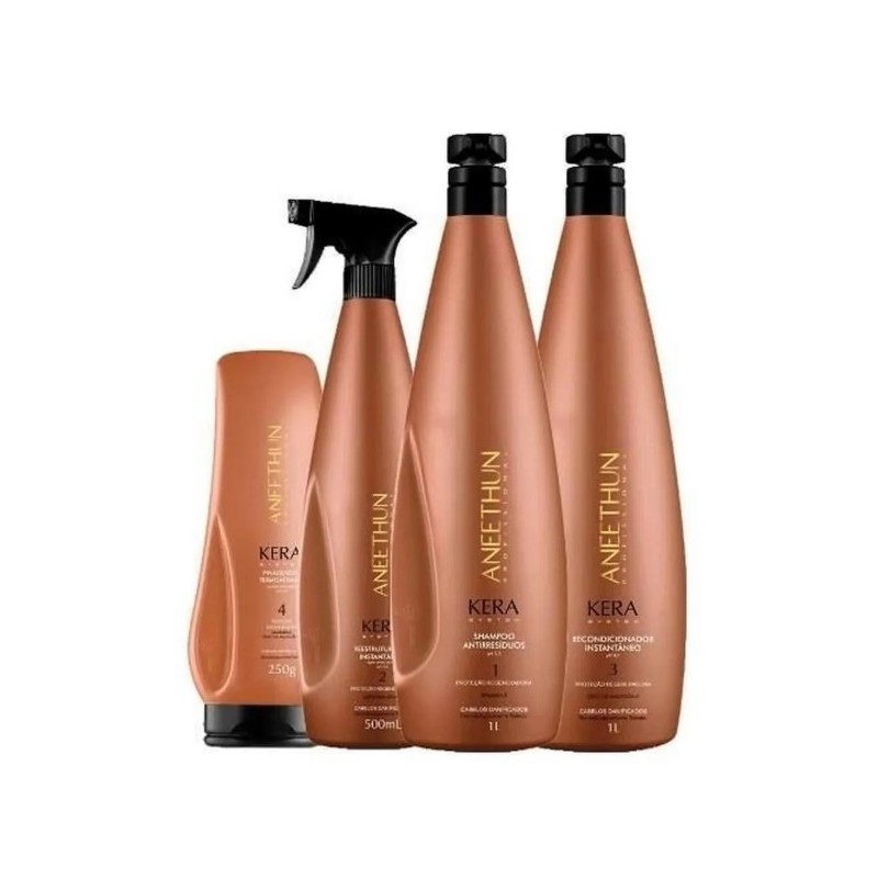 Kera Force System Reestruturação Imediata 4 Produtos - Aneethun Beautecombeleza.com