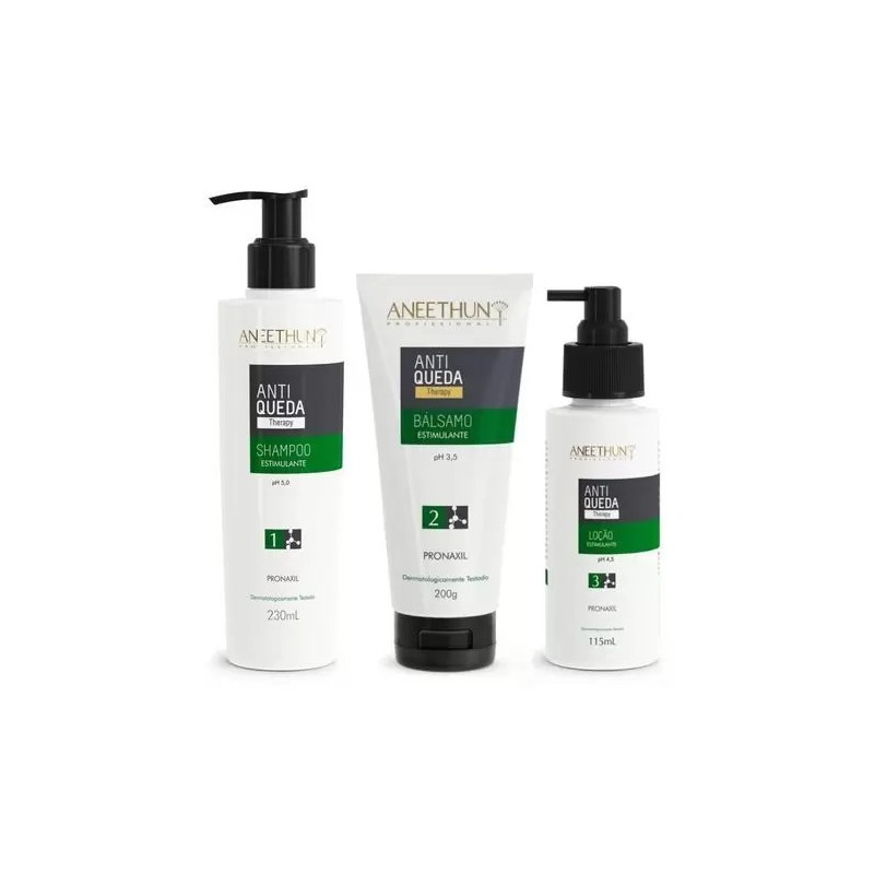 Kit Aneethun Antiqueda Bálsamo 03 Produtos - Aneethun Beautecombeleza.com Kit Aneethun Antiqueda Bálsamo 03 Produtos - Aneethun Beautecombeleza.com