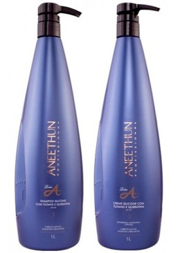 A Linha Shampoo e Creme Silicone Kit 2x1l - Aneethun Beautecombeleza.com