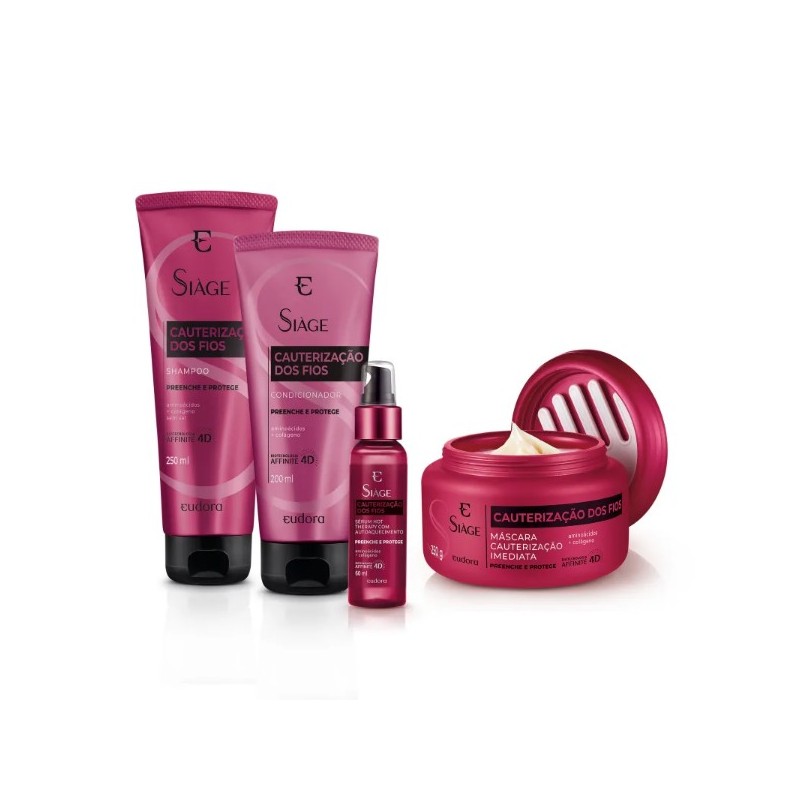 Siàge Hair Cauterization Kit  4 Prod. - Eudora Beautecombeleza.com