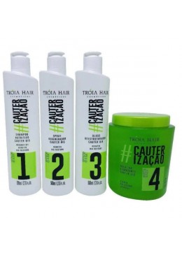 Hair Treatment - Cauterrization Cosmetics Kit 4 STEPS - Troia Hair Beautecombeleza.com