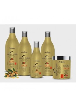 Kit Cauterização S.O.S Reconstrução, Cauterização e Hidratação Argan D'oro - Anjore Cosméticos Beautecombeleza.com