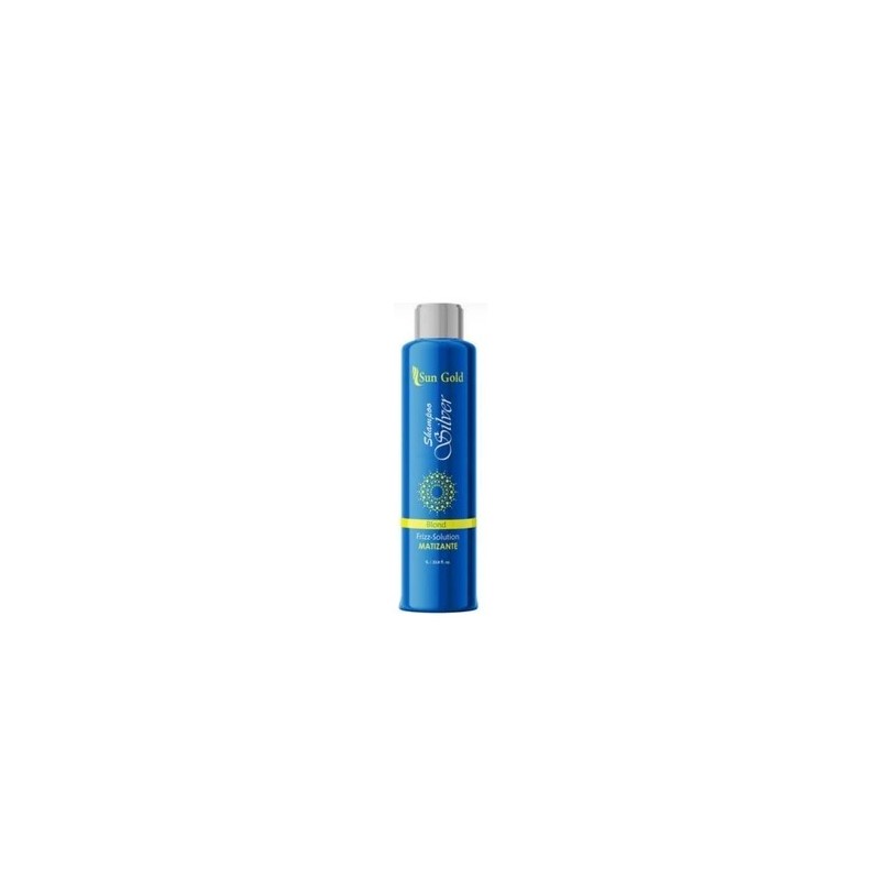 Silver Blond Gray Tinting Neutralizing Fizz Solution Shampoo 1L - Sun Gold Beautecombeleza.com