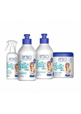 Hidratante Leite Doce Kit 4  Produtos - Retrô Cosméticos Beautecombeleza.com