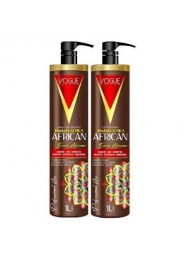 Escova Progressiva African Kit 2X1L - Vogue Fashion Beautecombeleza.com