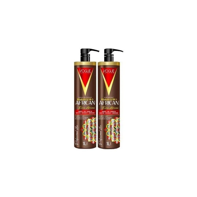 Ibhulashi Afrika African Straightening Blowout Treatment Smoothing 2x1L - Vogue Beautecombeleza.com