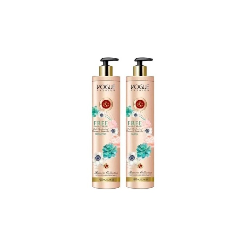 Lissage Orgânica Free Natural Brush  Kit 2x1L - Vogue Beautecombeleza.com