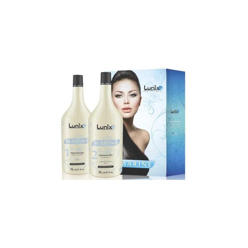 Marine  Lissage Brèsilien Kit 2x1L - Lunix Beautecombeleza.com