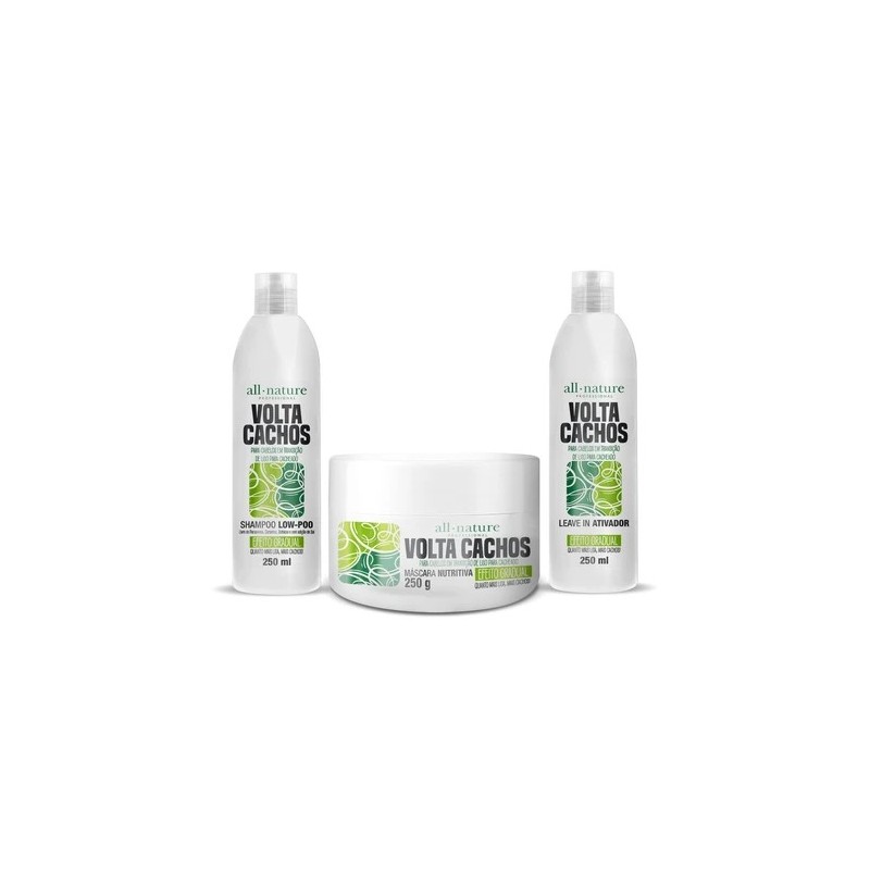 Volta Cachos Transition de Cheveux Bouclés 3x250ml - All Nature Beautecombeleza.com Volta Cachos Transition de Cheveux Bouclés 3x250ml - All Nature Beautecombeleza.com